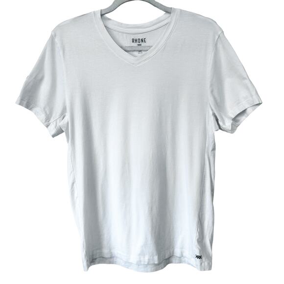 RHONE Other - Rhone T-Shirt Mens Large White Short Sleeve V Neck Pima Cotton Modal #100322